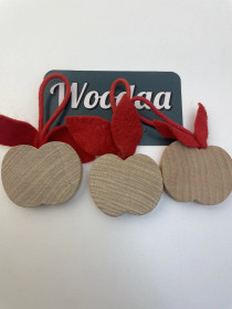 C168 Aarikkas christmas apples 3pcs