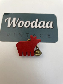 B443 Aarikka pin reindeer Punakuono