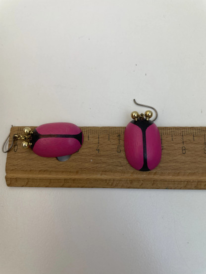 E454 Aarikka ladybug earrings