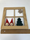 C163 Aarikan Christmas elf window decoration