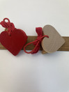 C144 Aarikan sydänkoristeet 2kpl