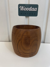 V119 teak vase