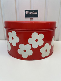 J50 Aarikka Kukkaset Leipätölkki purkki iso 