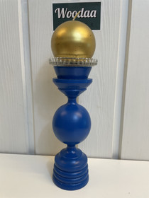 H207 candelsticks blue