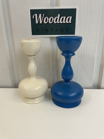 H231 Candelsticks blue and white