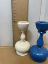 H231 Candelsticks blue and white