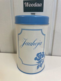 J52 Aarikka kukkapurkki sini/valkoinen 