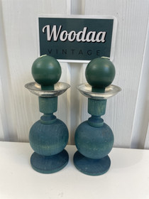 H252 Aarikkas Pikkiriikkinen candlesticks 2 pcs