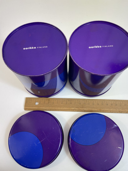 J64 Aarikka Tuliaistölkit Peltipurkit 2kpl 