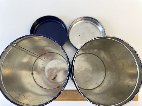 J48 Aarikkas Kukkaset tin can, 2 pcs