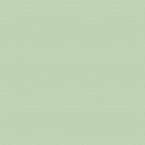 Pistaasinvihreä pilkullinen puuvillakangas Eliza Pistachio 10111 G