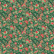 Vihreänkirjava kultasomisteinen puuvillakangas Sarasa Green 104 G