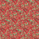 Punaisenkirjava kultasomisteinen puuvillakangas Sarasa Red 104 R
