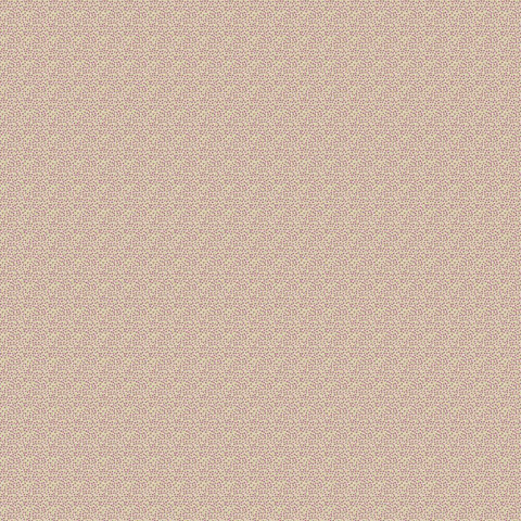 Minikuvioinen punasävyinen puuvillakangas Daylilies 1382 P