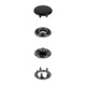 Jerseynepparit, 12 mm, musta, 20 kpl