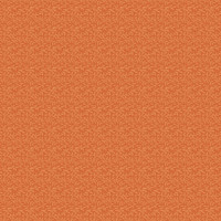 Poltettu oranssi lehväkuvioinen puuvillakangas 1550 O