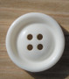 Luonnonvalkoinen nappi, 19 mm