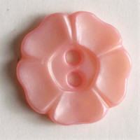 Vaaleanpunainen kukkanappi, 13 mm