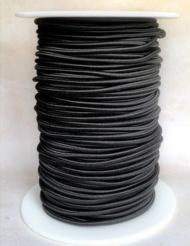 Pyöreä kuminauha, halkaisija 3 mm, musta