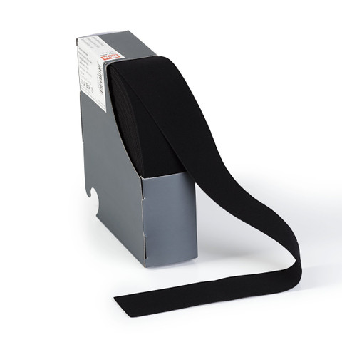 Pehmeä kuminauha (bokserikuminauha), 38mm, musta