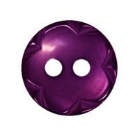 Violetti kukkareunainen nappi, 13 mm