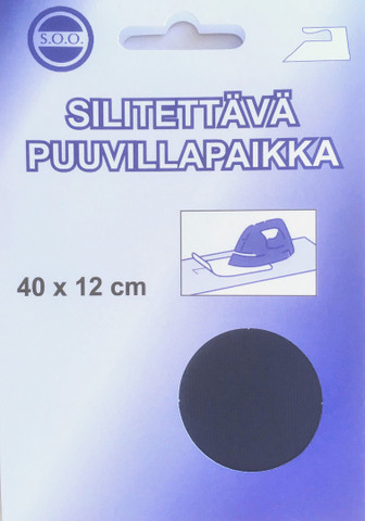 Silitettävä puuvillapaikka, tummansininen