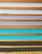 Kapea puuvillapitsi, leveys 13 mm, turkoosi