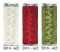 Gütermann Konekirjontalanka Rayon 40, 200m, monta väriä