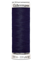 Gütermann ompelulanka 200m, väri 339 hyvin tummansininen