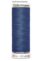 Gütermann ompelulanka 200m, väri 68 tumma siniharmaa