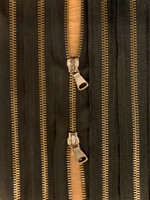 2-lukkoinen metalliavoketju, 85 cm, hammastus patina