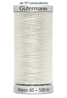 Konekirjontalanka Rayon 40, väri 1071 luonnonvalkoinen