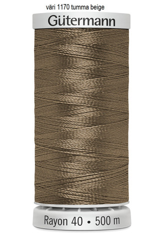 Konekirjontalanka Rayon 40, väri 1170 tumma beige