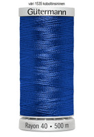 Konekirjontalanka Rayon 40, väri 1535 koboltinsininen