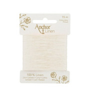 Anchor Linen pellavakirjontalanka, väri 01 valkoinen