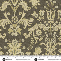  Ruskea damaski-kuviollinen puuvillakangas 1354 KN