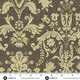  Ruskea damaski-kuviollinen puuvillakangas 1354 KN