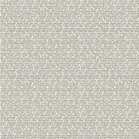 Vaalea puuvillakangas painetulla tekstillä Atelier Glossary Cream 135 Q 