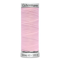 Gütermann Glowy 40, 100m, väri 3 vaaleanpunainen