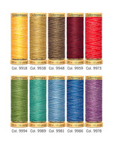 Gütermann puuvillalanka-lajitelma, 10 x 100 metriä, monivärinen