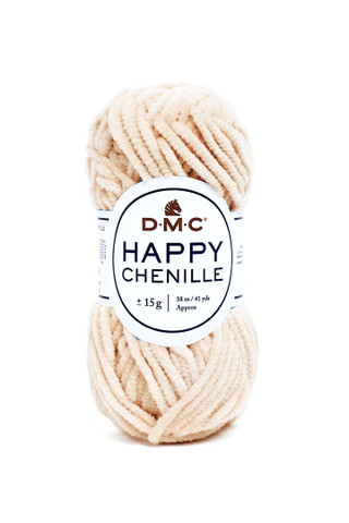 Happy Chenille samettilanka, väri 10 vaalea beige