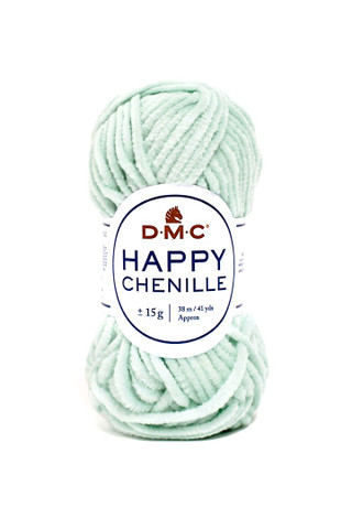 Happy Chenille samettilanka, väri 16 hento turkoosi