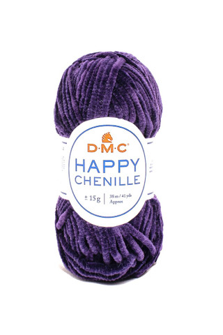 Happy Chenille samettilanka, väri 33 violetti