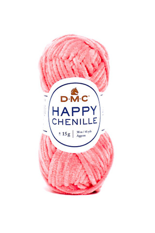 Happy Chenille samettilanka, väri 13 vaaleanpunainen