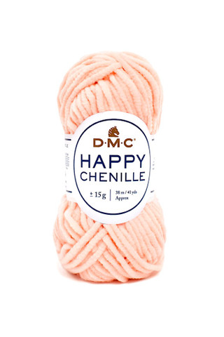 Happy Chenille samettilanka, väri 15 vaalea roosa