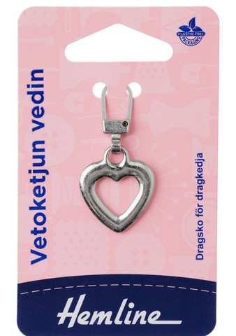 Sydämenmuotoinen vetoketjun vedin, 20 mm
