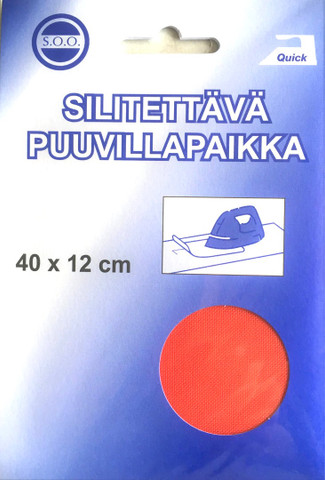 Silitettävä puuvillapaikka, punainen