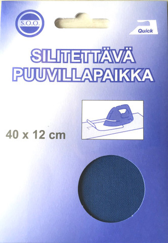 Silitettävä puuvillapaikka, sininen