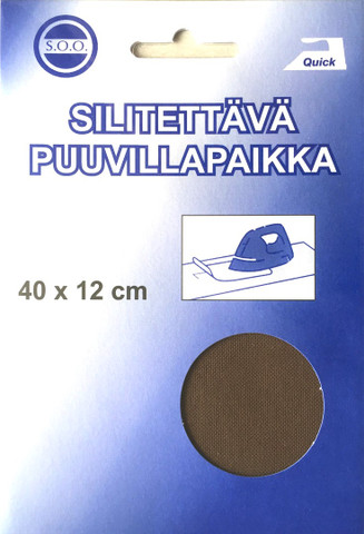 Silitettävä puuvillapaikka, ruskea
