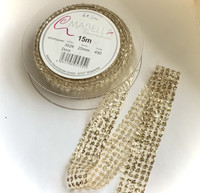 Kultainen kimallenauha, 25 mm